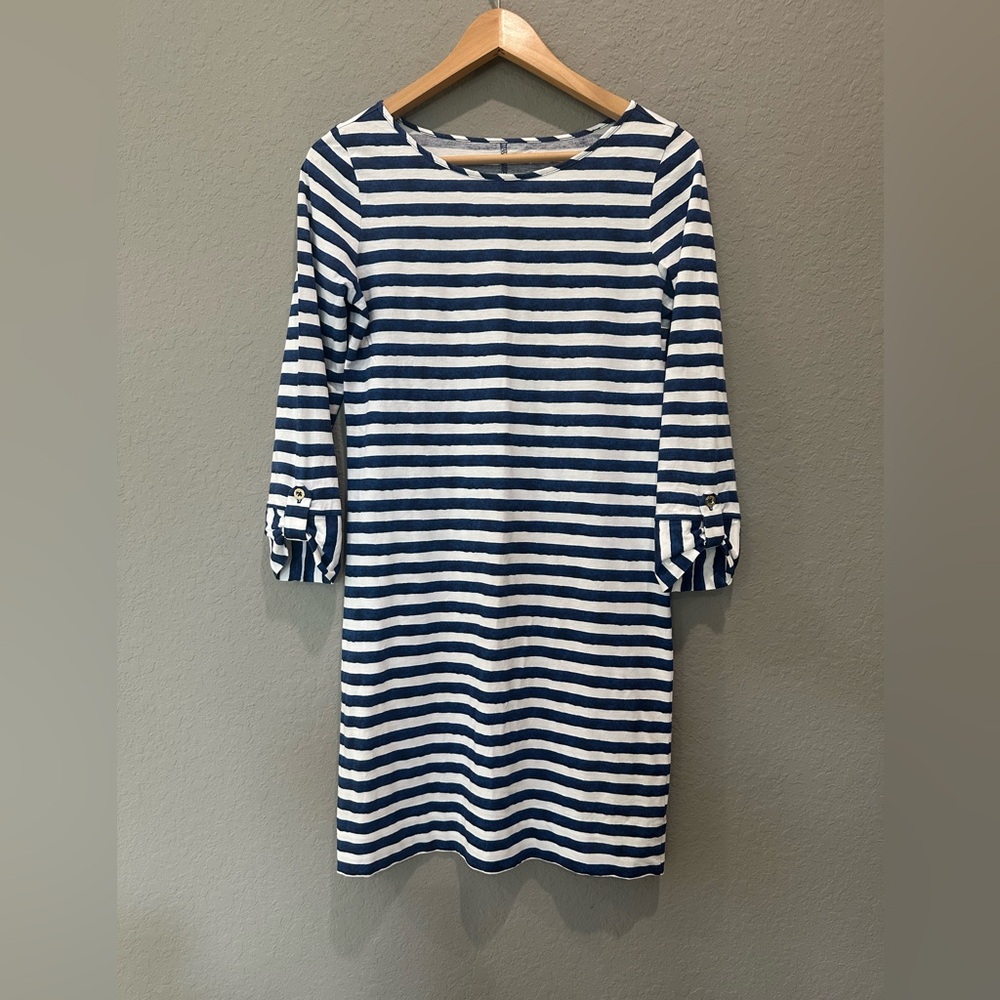 Lilly Pulitzer Marlowe Striped T Shirt Dress Pima Cotton